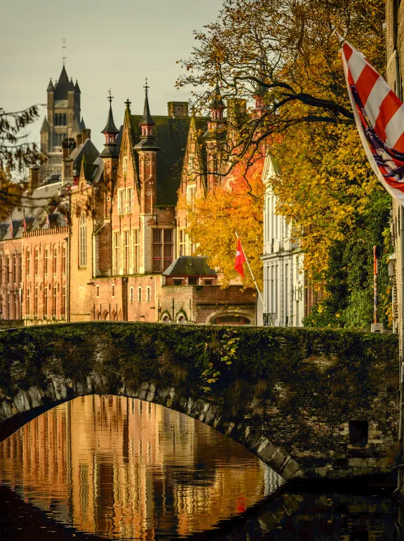 Zicht op Sint-Salvatorkathedraal