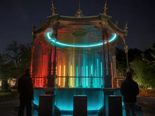 Wintergloed 2025-2026 - Render lichtinstallatie - Koningin Astridpark - Fotonflux