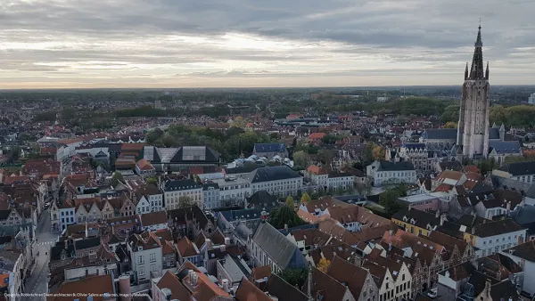Render van de nieuwe tentoonstellingshal n Brugge, BRUSK