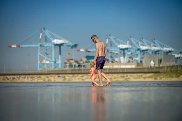 La plage de Zeebrugge
