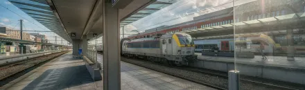 Trein in station Brugge